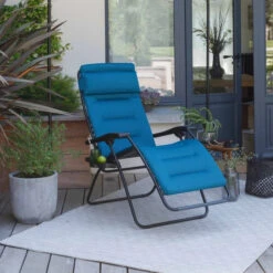 Fauteuil Relax Pliant LAFUMA RSX Clip AirComfort - Coral Blue -Mobilier De Jardin lfm2038.6893 fauteuil relax pliant lafuma rsx clip aircomfort coral blue ambiance