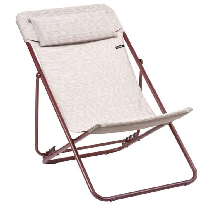 Chaise Longue LAFUMA Maxi Transat Plus - Rose 1 Chaise Longue LAFUMA Maxi Transat Plus - Rose