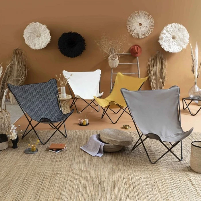 Fauteuil Pliant LAFUMA Pop Up XL Airlon - Motifs Cara Hexa / Noir 3 Fauteuil Pliant LAFUMA Pop Up XL Airlon - Motifs Cara Hexa / Noir â Image 3