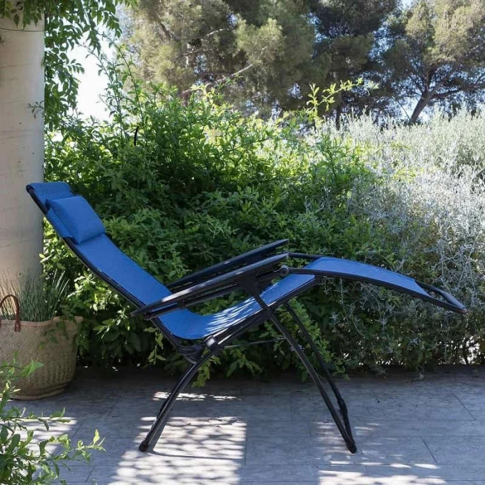 Fauteuil Relax Pliant LAFUMA Futura Batyline Duo XL - Outremer 2 Fauteuil Relax Pliant LAFUMA Futura Batyline Duo XL - Outremer – Image 2