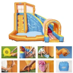 Méga Aire De Jeux Avec Pataugeoire Bestway Hurricane Tunnel Blast -Mobilier De Jardin mega aire de jeux avec pataugeoire bestway hurricane tunnel blast caracteristiques min
