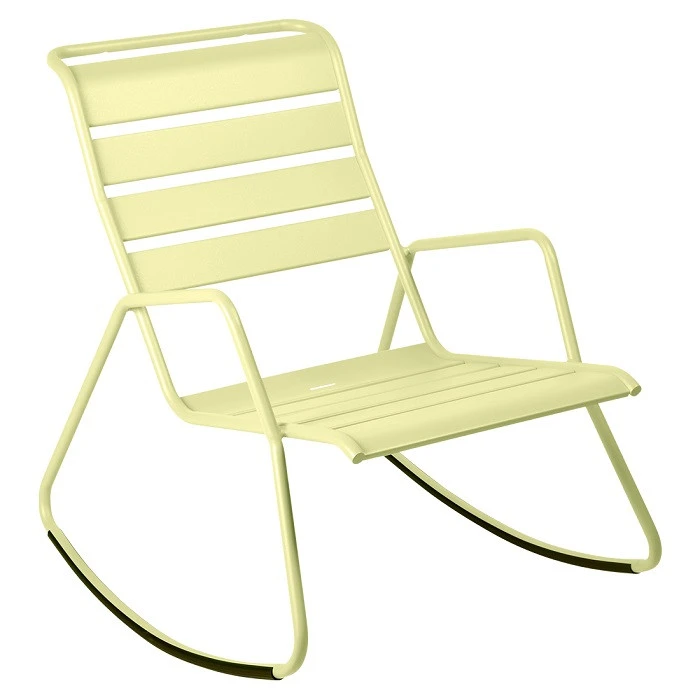 Rocking Chair FERMOB Monceau - Citron Givré 1 Rocking Chair FERMOB Monceau - Citron Givré