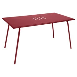 Table De Jardin 6 Personnes FERMOB Monceau 146 X 80 Cm - Piment