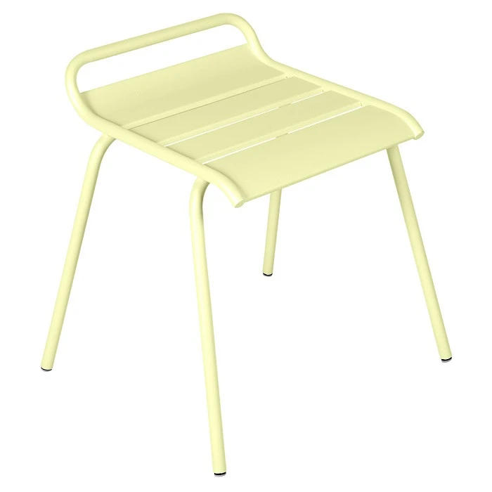 Tabouret De Jardin Empilable FERMOB Monceau - Citron Givré 1 Tabouret De Jardin Empilable FERMOB Monceau - Citron Givré