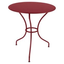Table De Jardin 2 Personnes FERMOB Opéra + Ø 67 Cm - Piment