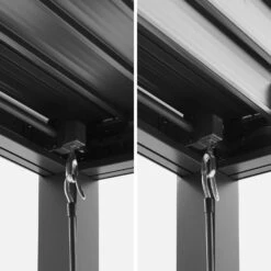 Pergola Bioclimatique, Aluminium Et Acier, 3x3 M, Lames Orientables 10 Pergola Bioclimatique, Aluminium Et Acier, 3x3 M, Lames Orientables -Mobilier De Jardin pgbcslc3x3at df81c84bfbbbd84467f31729665df3b2