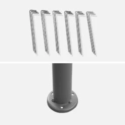 Tonnelle 3x4 M Avec Rideaux Couleur : Gris -Mobilier De Jardin pgskd3x4gy 29073f12b8b96b6dea2cf856e14b10e6