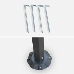 Pergola Acier 3x2,5 M Couleur : Taupe -Mobilier De Jardin pgskdwallbn 9c2c2bb144553e2c3208c7e202074e1e