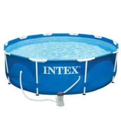 Piscine Tubulaire Intex Metal Frame 3.05 X 0.76 M + Epurateur 1 M3