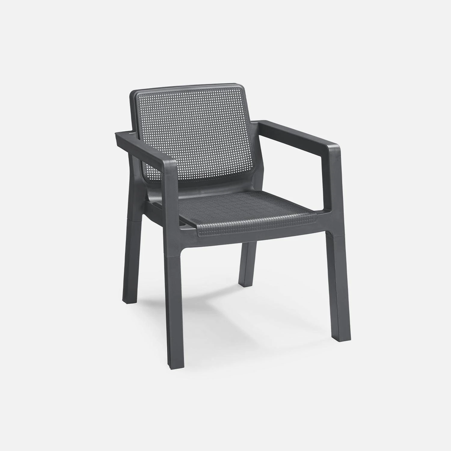 Salon De Jardin Résine Injectée 4 Places Sans Coussins 4 Salon De Jardin Résine Injectée 4 Places Sans Coussins – Image 4