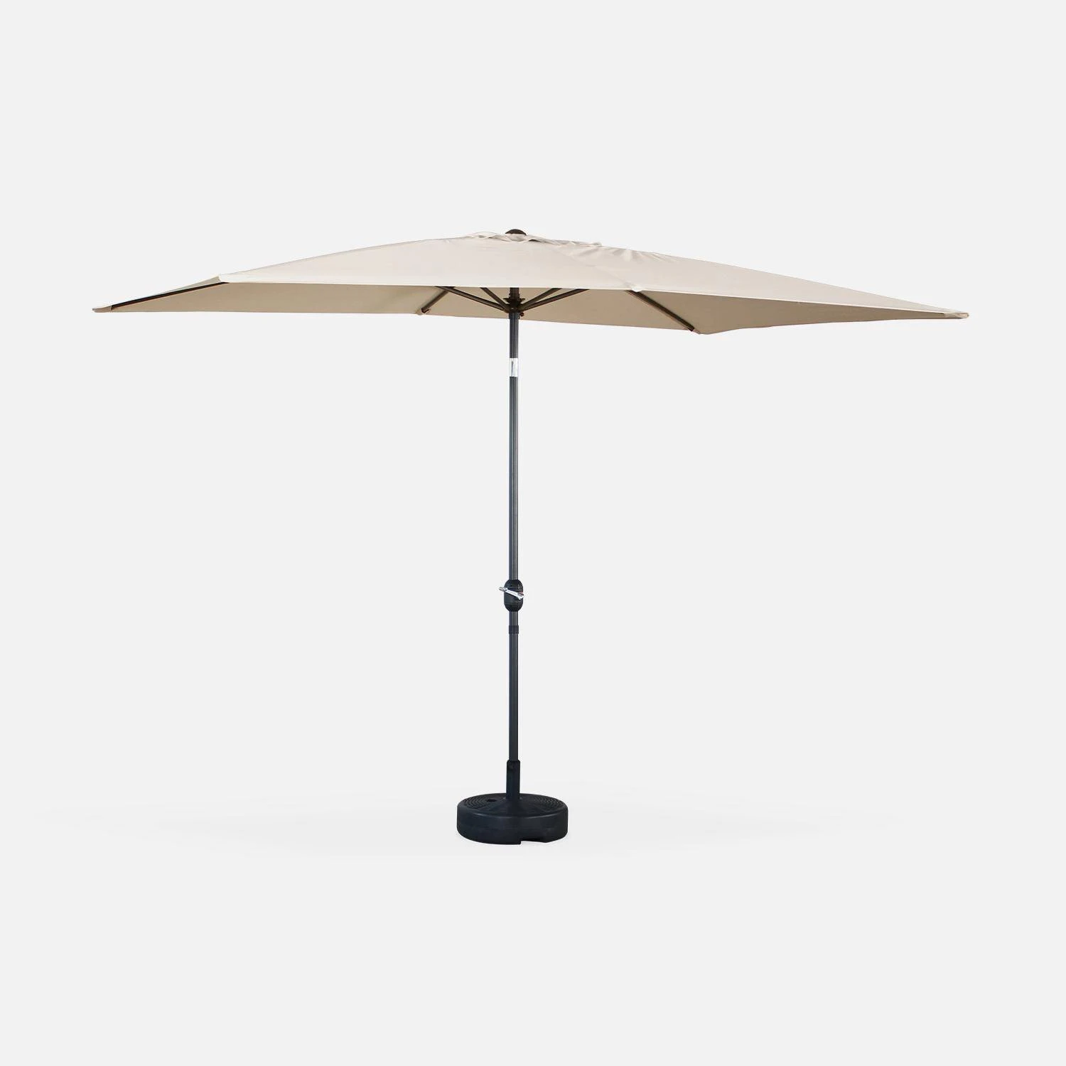 Parasol Rectangulaire 2x3m Couleur : Sable 2 Parasol Rectangulaire 2x3m Couleur : Sable – Image 2