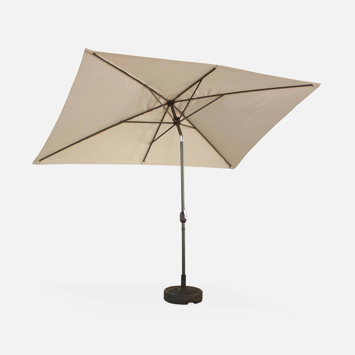 Parasol Rectangulaire 2x3m Couleur : Sable 3 Parasol Rectangulaire 2x3m Couleur : Sable – Image 3
