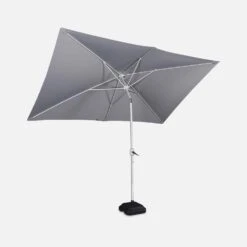 Parasol Rectangulaire 2x3m, Aluminium Anodisé Couleur : Gris 12 Parasol Rectangulaire 2x3m, Aluminium Anodisé Couleur : Gris -Mobilier De Jardin puano2x3gy 394283c2c468ec14682037242c393429