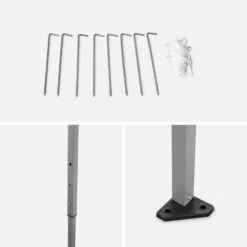 Tonnelle Pliante 3x3 M -Mobilier De Jardin pug3x3sand bd2c37574f34202c5239d5188970939c