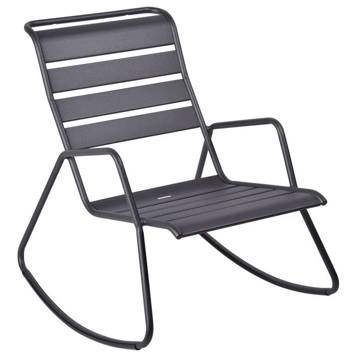 Rocking Chair FERMOB Monceau - Carbone 1 Rocking Chair FERMOB Monceau - Carbone