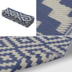 Tapis Extérieur/extérieur Motif Ethnique Bleu/beige -Mobilier De Jardin tapis d exterieur 270x360cm stockholm rectangulaire motif losanges bleu beige jacquard reversible indoor outdoor 591b48b002ff2a84aea290ffdfaafcc9