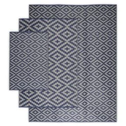 Tapis Extérieur/extérieur Motif Ethnique Bleu/beige -Mobilier De Jardin tapis d exterieur 270x360cm stockholm rectangulaire motif losanges bleu beige jacquard reversible indoor outdoor 9ca1b4901d7557d8d191d0585928e5b4