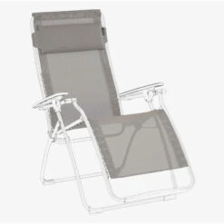 Toile De Rechange + Têtière LAFUMA Pour Fauteuil Relax Futura-Terre -Mobilier De Jardin toile de rechange tetiere lafuma pour fauteuil relax futura terre 2