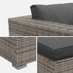 Salon De Jardin Résine Tressée 5 Places Couleur : Nuances De Gris / Gris 7 Salon De Jardin Résine Tressée 5 Places Couleur : Nuances De Gris / Gris -Mobilier De Jardin w007mixgy e27c0d59b573acc1e660c6a5d8ff0728