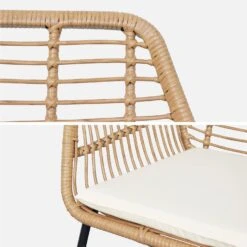 Salon De Jardin Résine Effet Rotin Et Métal 4 Places -Mobilier De Jardin wk4bamb 0aa4efc0d225eb52319ef3021256cfff