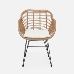 Fauteuil Effet Rotin Résine Et Métal (lot De 2) -Mobilier De Jardin wkchrx2bamb 7856d2c8ef85fb5d8ed0d0de39bae9cc