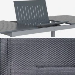 Table De Jardin Extensible Aluminium, 8 Chaises Couleur : Gris / Gris Foncé 12 Table De Jardin Extensible Aluminium, 8 Chaises Couleur : Gris / Gris Foncé -Mobilier De Jardin xtsaf245r8at d60edadfbaff0b2e30b72afad518e2ad